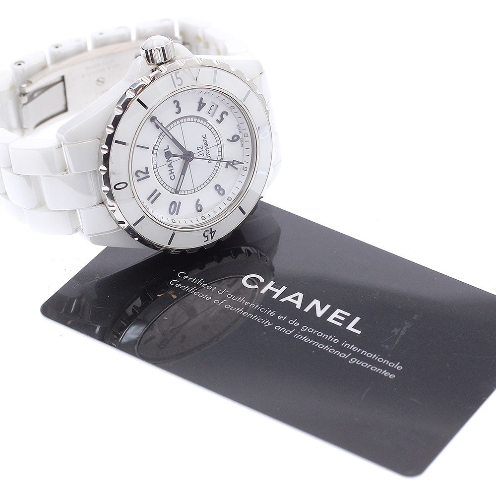 CHANEL J12 38mm H0970 White Ceramic white Dial Automatic Men's Watch_914467