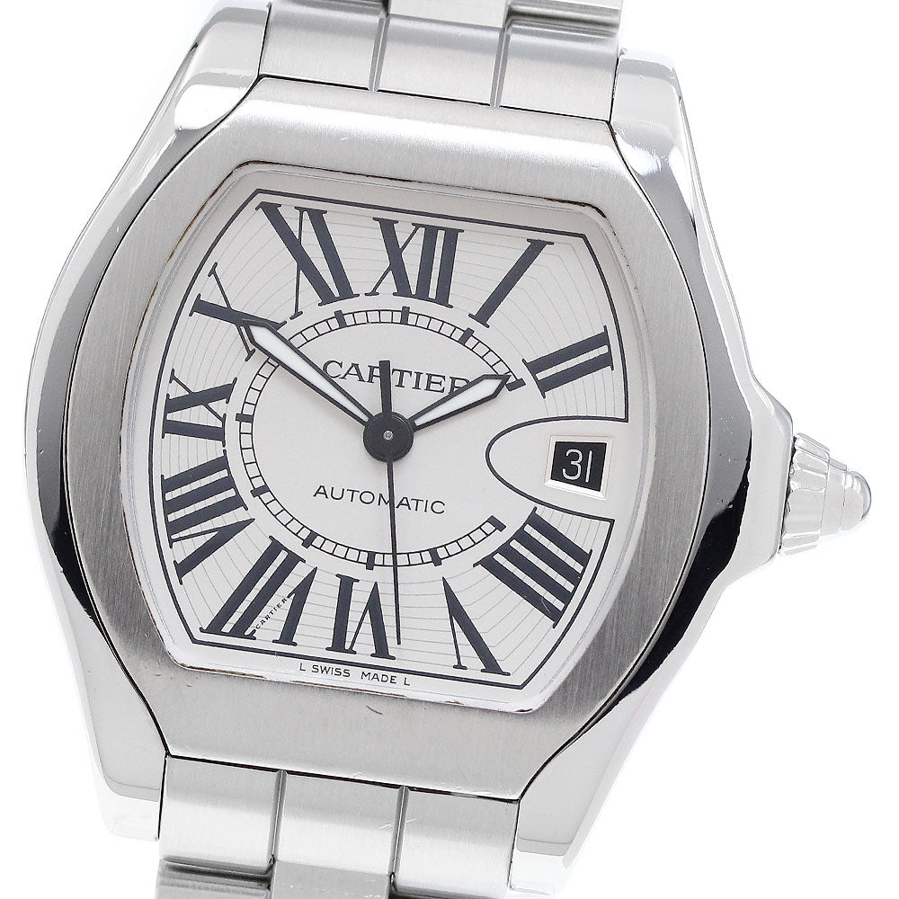 CARTIER Roadster LM W6206017 Date Silver Dial Automatic Men's Watch_914473