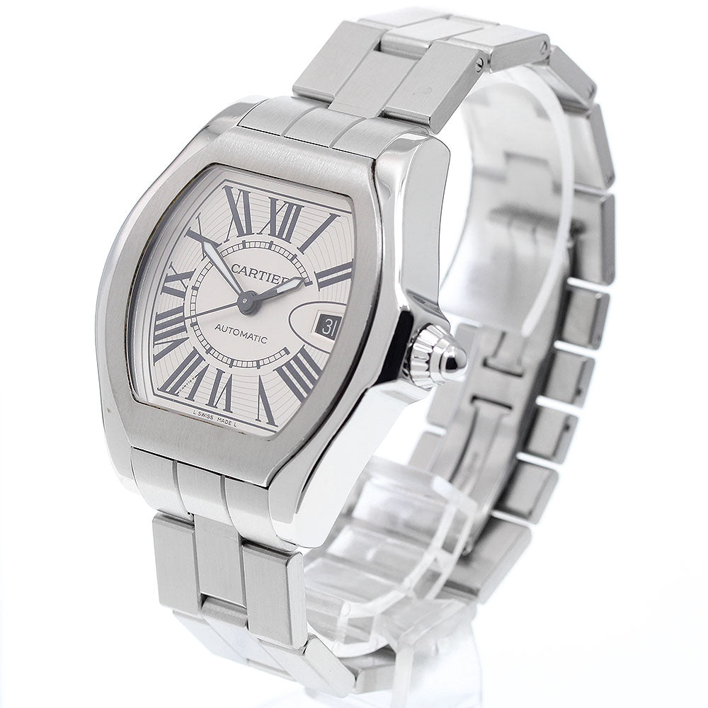 CARTIER Roadster LM W6206017 Date Silver Dial Automatic Men's Watch_914473