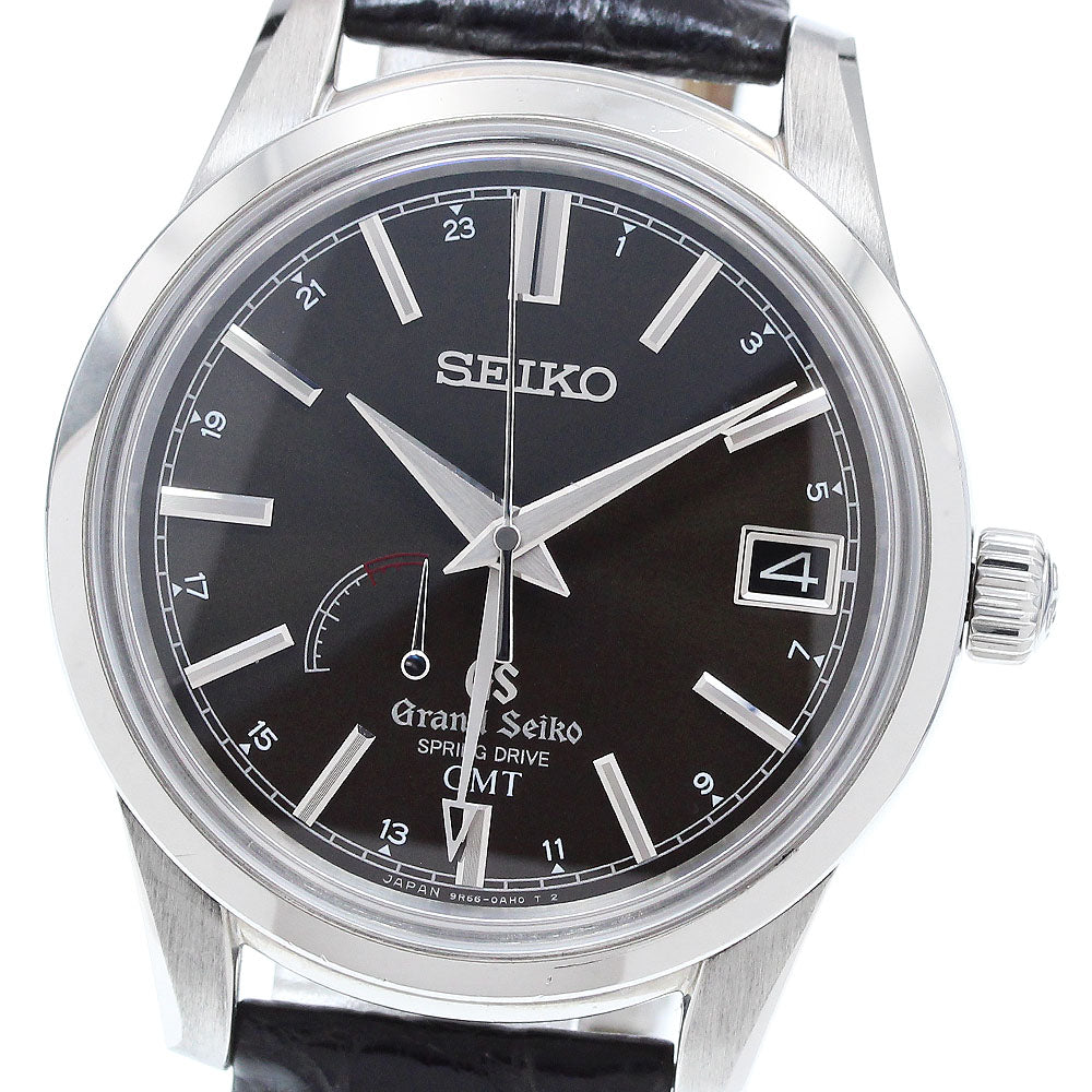 SEIKO Grand Seiko SBGE027/9R66-0AL0 GMT date gray Dial Spring drive Men's Watch_914490