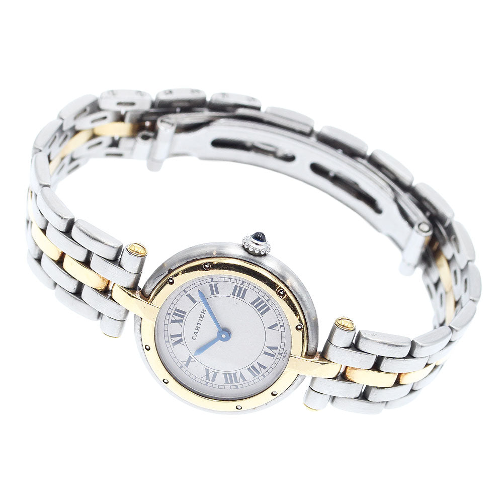 CARTIER PANTHERE SM Round 1 row Beige Dial Quartz Ladies Watch_914513
