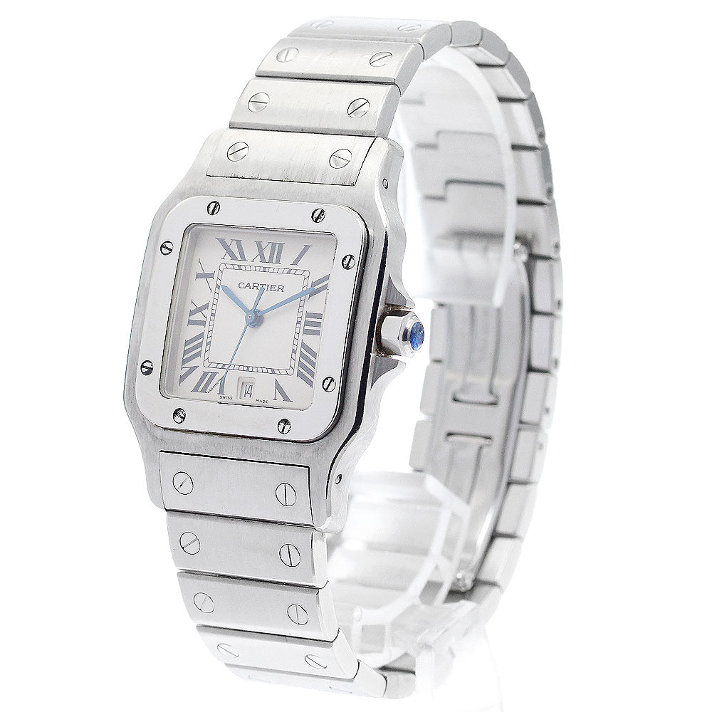 CARTIER Santos Galbee LM W20060D6 Date beige Dial Quartz Men's Watch_914526