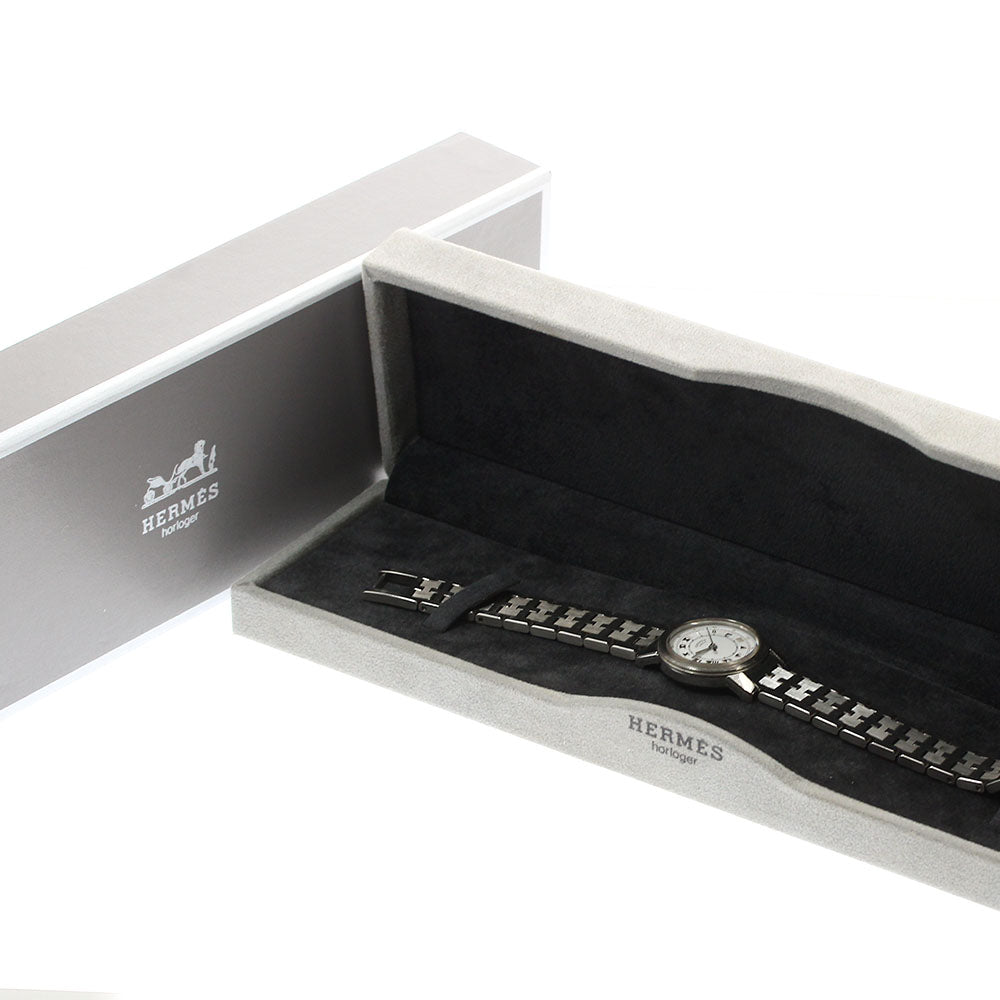 HERMES Carrick Date white Dial Quartz Ladies Watch_914528