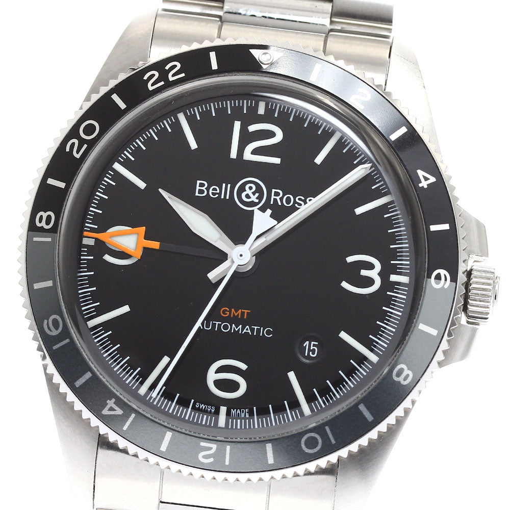 Bell＆Ross BRV293-BL-ST/SST GMT black Dial Automatic Men's Watch_914533
