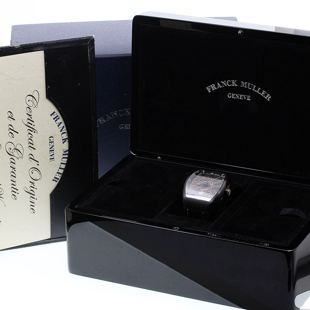 FRANCK MULLER Vanguard Center Second Titanium V45SCDT TTNRBR5N Date black Dial Automatic Men's Watch_914534