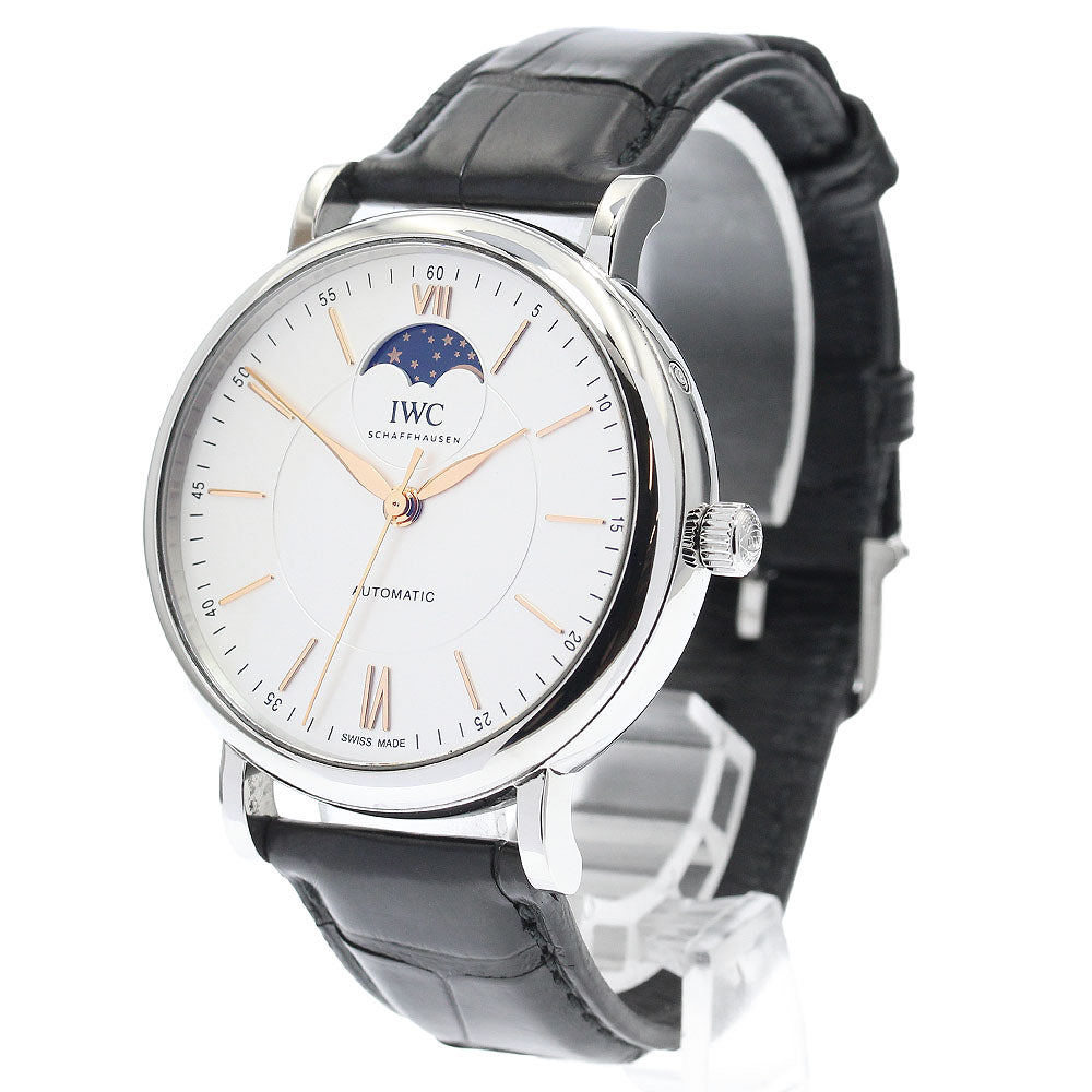 IWC SCHAFFHAUSEN Portofino IW459401 Moon phase Silver Dial Automatic Men's Watch_914544