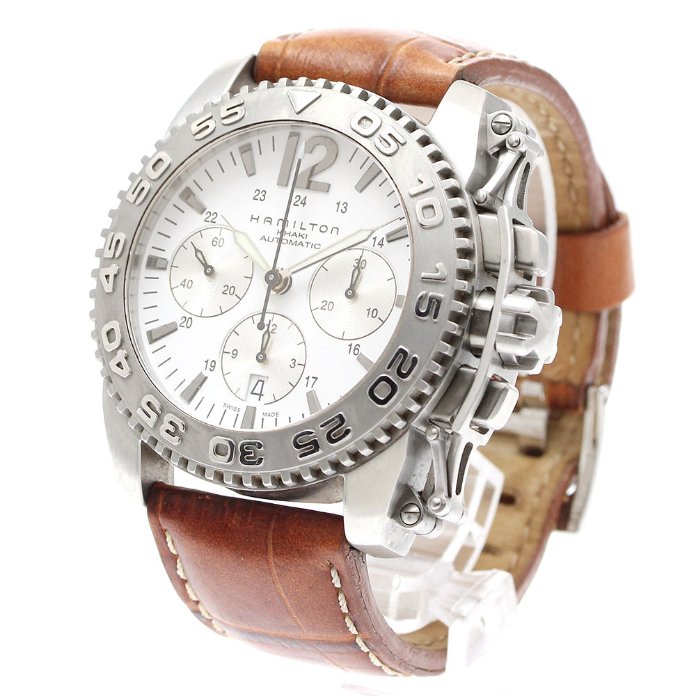 HAMILTON Khaki action H635560 Chronograph white Dial Automatic Men's Watch_914564