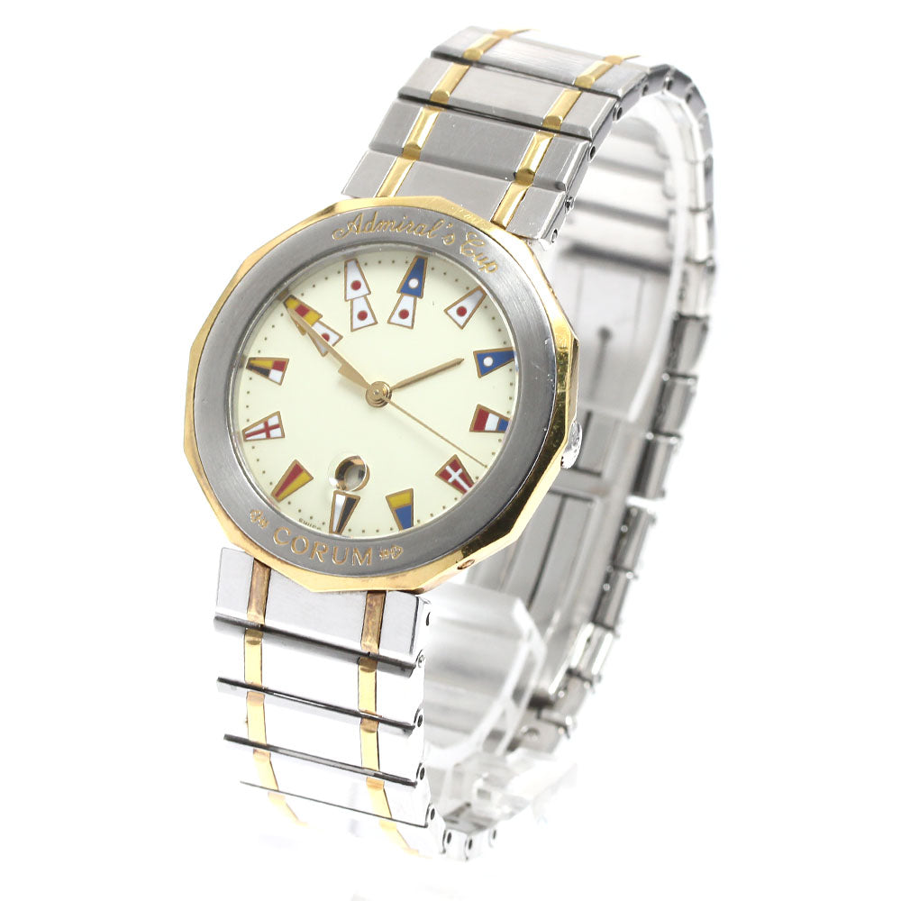 CORUM Admirals cup 99.810.21V-52 Date beige Dial Quartz Men's Watch_914566