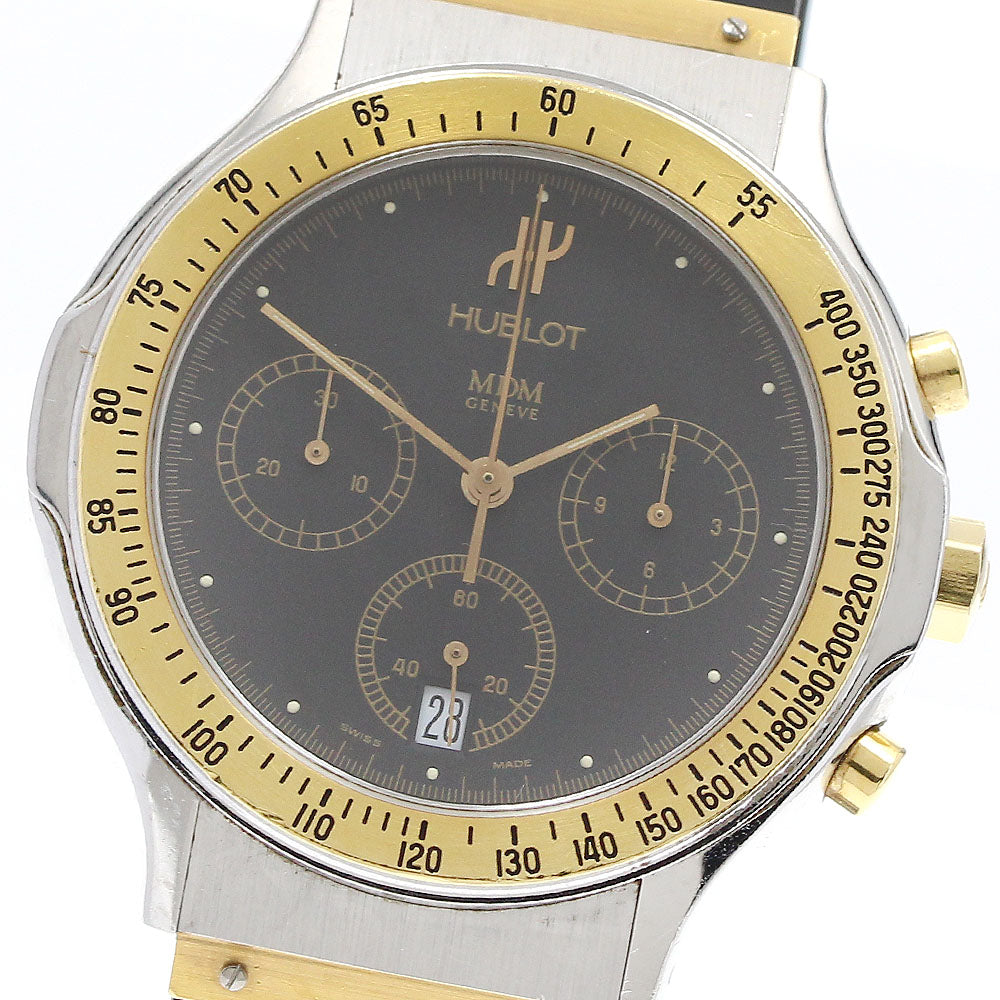 HUBLOT MDM 1620.2 Chronograph Date black Dial Quartz Men's Watch_914569