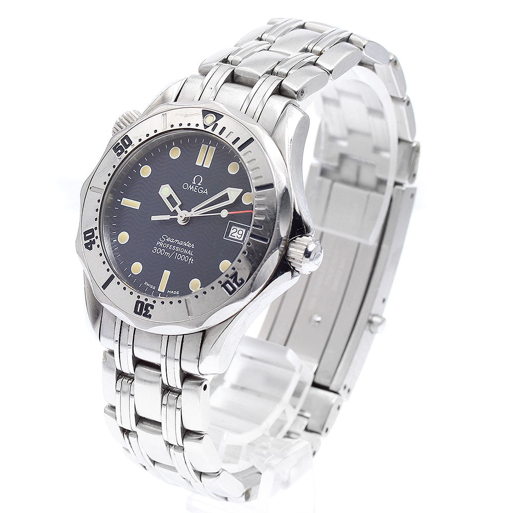 OMEGA Seamaster300 2562.80 Date Navy Dial Quartz Boy's Watch_914582