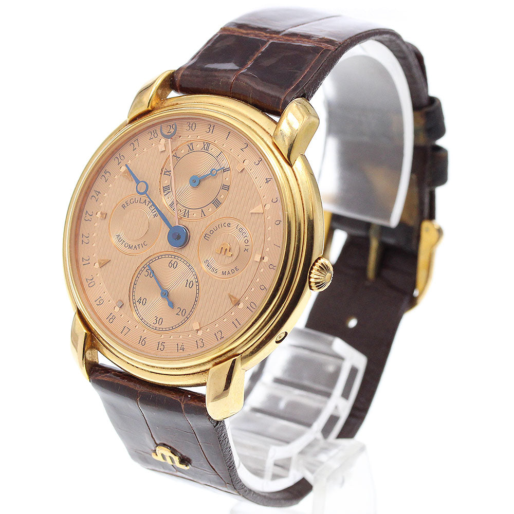 MAURICE LACROIX Regulator 19275 Small second pointer date Orange Dial Automatic Men's Watch_914585