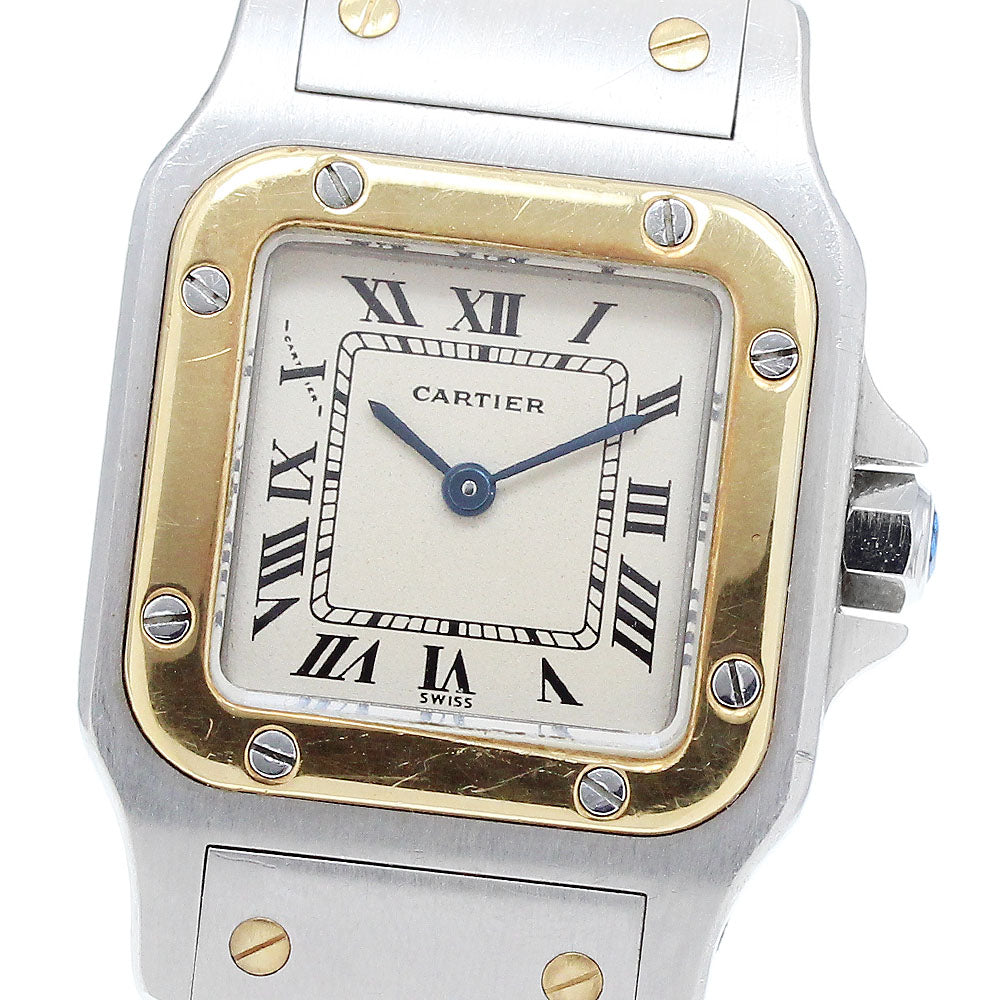 CARTIER Santos GalbeeSM W20012C4 beige Dial Quartz Ladies Watch_914595