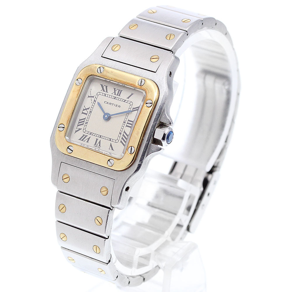 CARTIER Santos GalbeeSM W20012C4 beige Dial Quartz Ladies Watch_914595