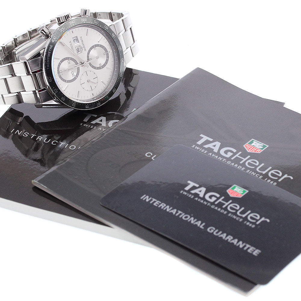 TAG HEUER Carrera CV2011 Chronograph Silver Dial Automatic Men's Watch_914608