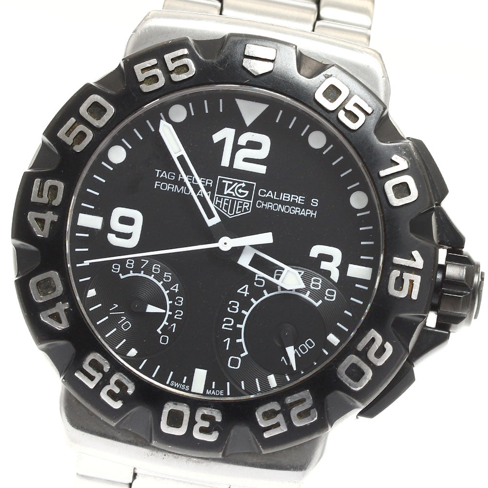 TAG HEUER Formula 1 Caliber S CAH7010 Chronograph black Dial Quartz Men's_914609