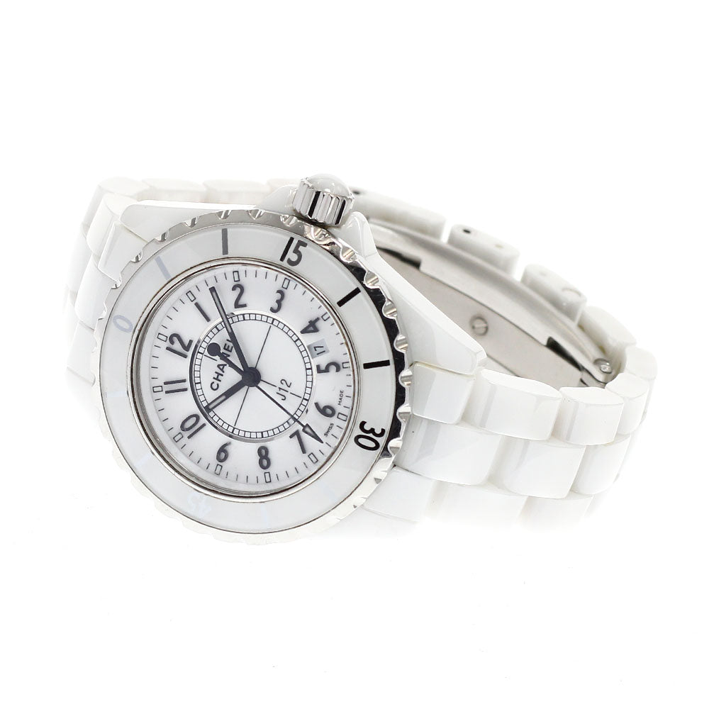 CHANEL J12 33mm H0968 White ceramic date white Dial Quartz Ladies Watch_914612