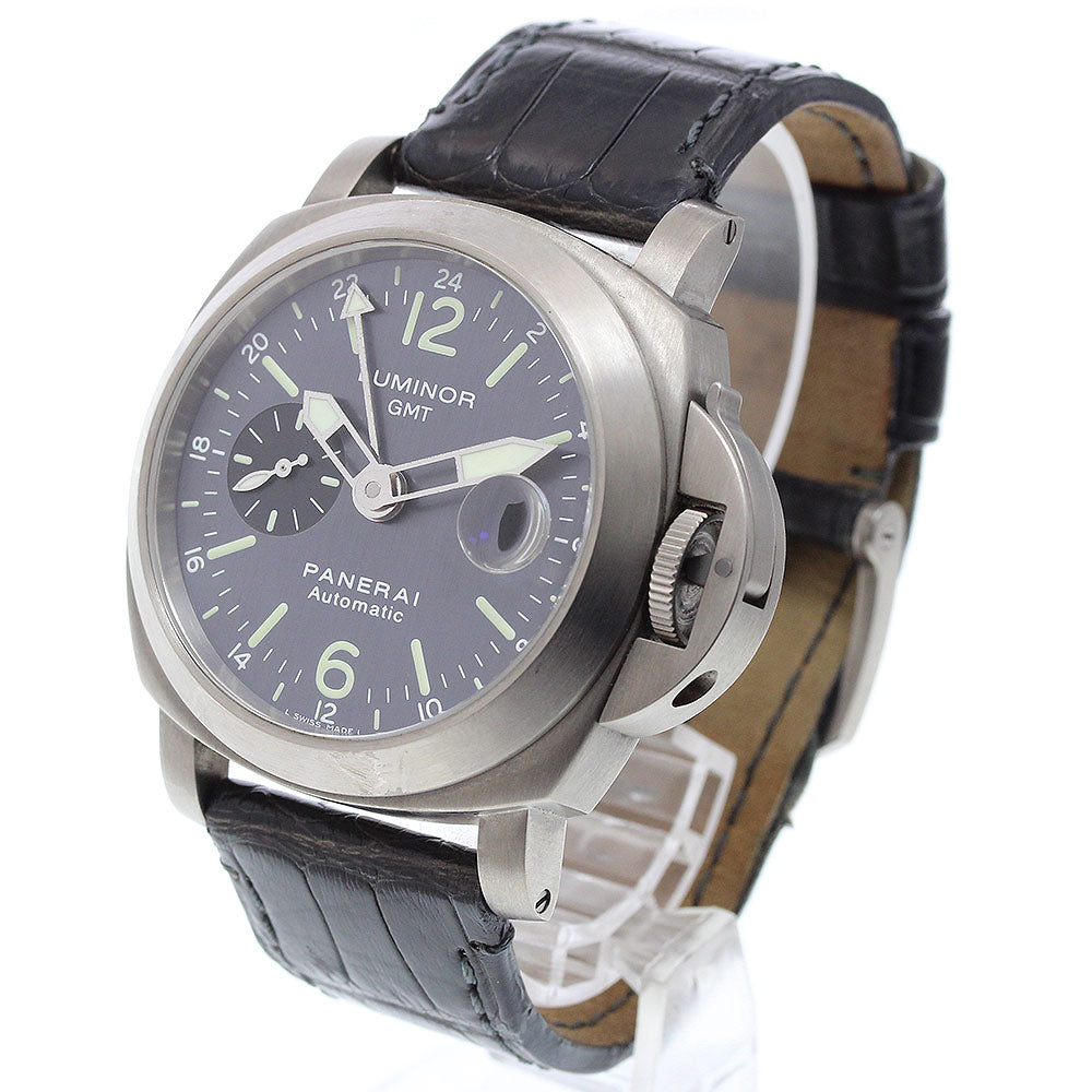 PANERAI Luminor GMT PAM00089 Date Small Second gray Dial Automatic Men's Watch_914614