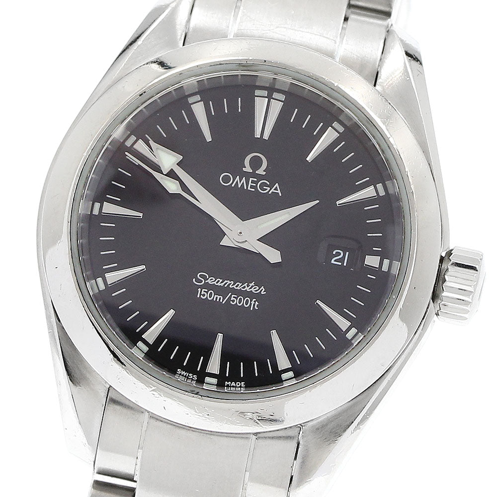 OMEGA Seamaster Aqua Terra 2577.50 Date black Dial Quartz Ladies Watch_914624