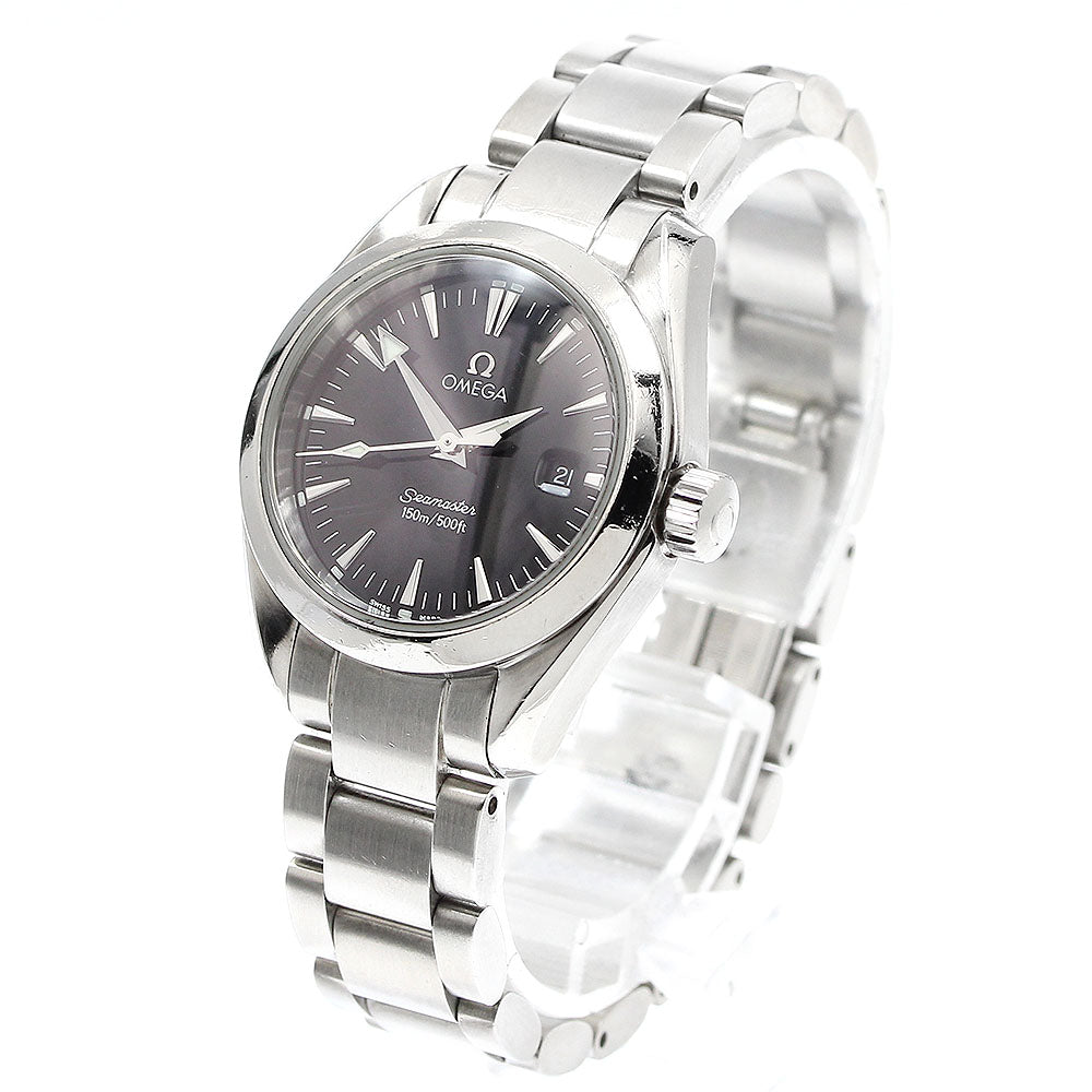 OMEGA Seamaster Aqua Terra 2577.50 Date black Dial Quartz Ladies Watch_914624