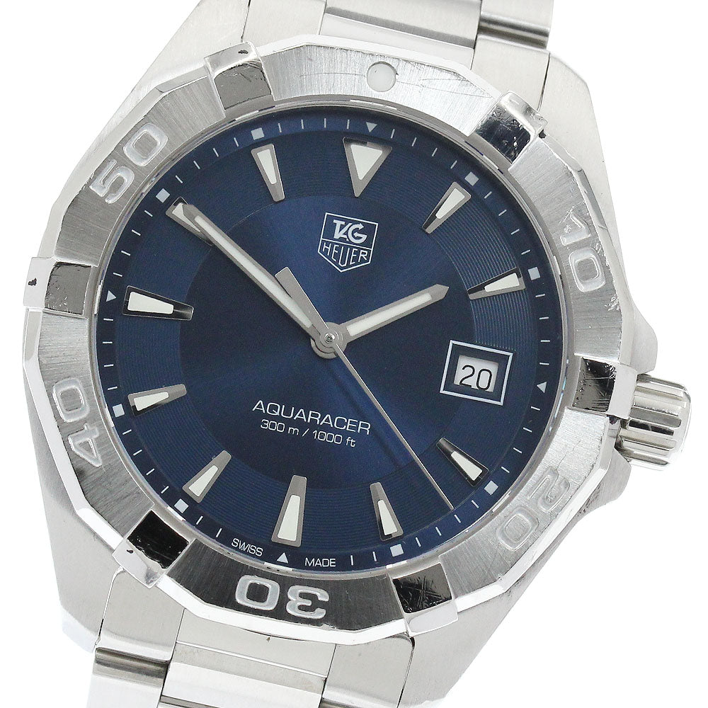 TAG HEUER Aqua racer WAY1112 Date Navy Dial Quartz Men's Watch_914640