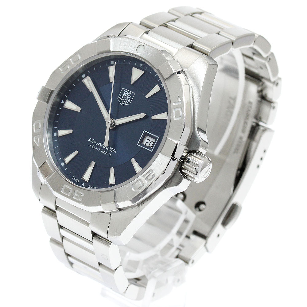 TAG HEUER Aqua racer WAY1112 Date Navy Dial Quartz Men's Watch_914640