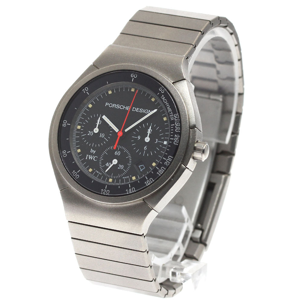 Porsche Design by IWC 3732 Chronograph Date black Dial Quartz Men's Watch_914648