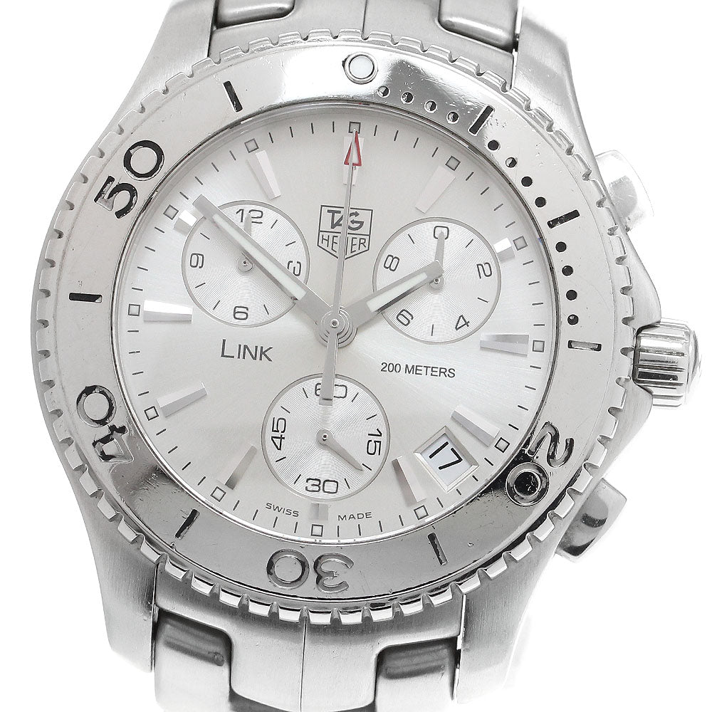 TAG HEUER Link CJ1111.BA0576 Chronograph Silver Dial Quartz Men's Watch_914675