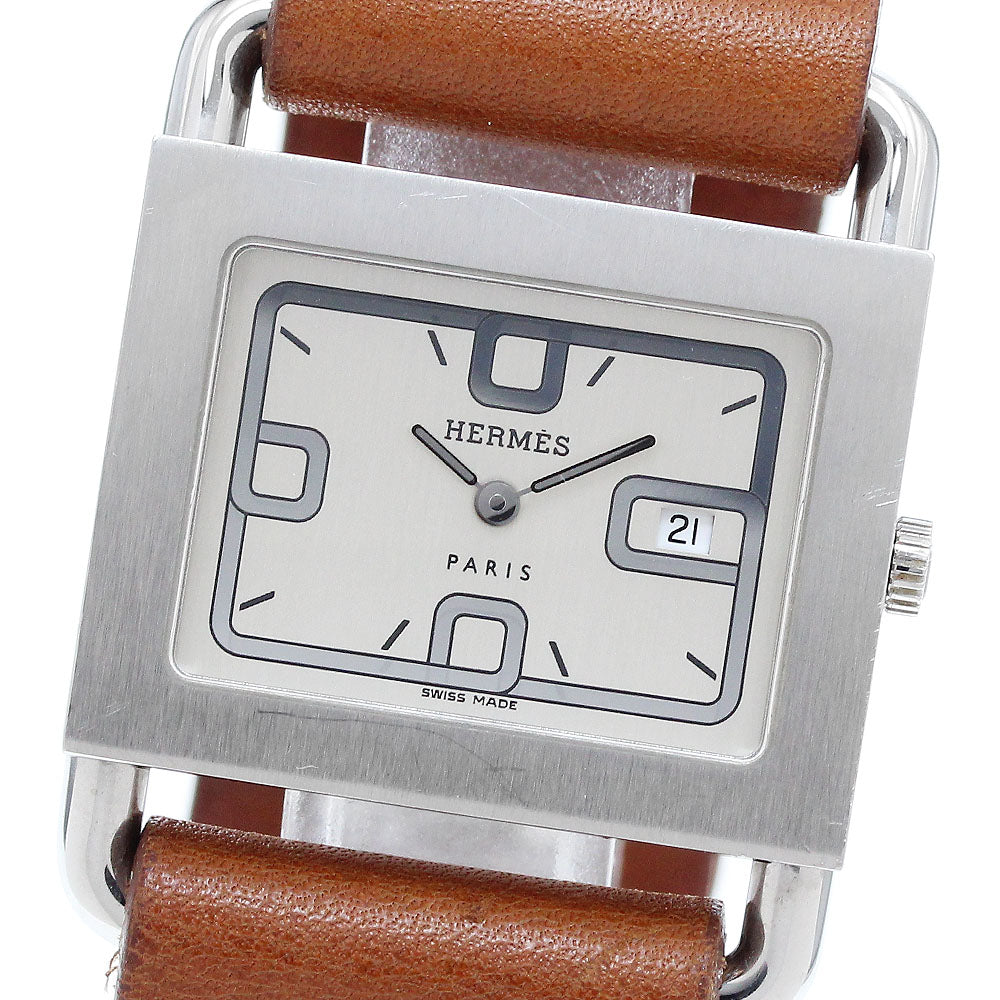 HERMES Valenia BA1.510 Date Silver Dial Quartz Ladies Watch_914687
