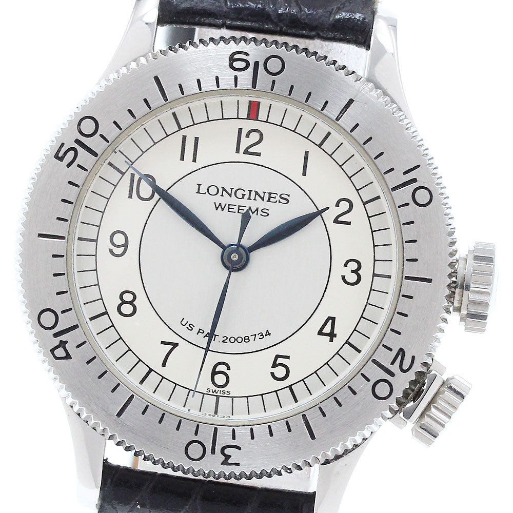 LONGINES weems pilot L2.606.4 Limited to 1000 Silver Dial Hand Winding Men's Watch_914689