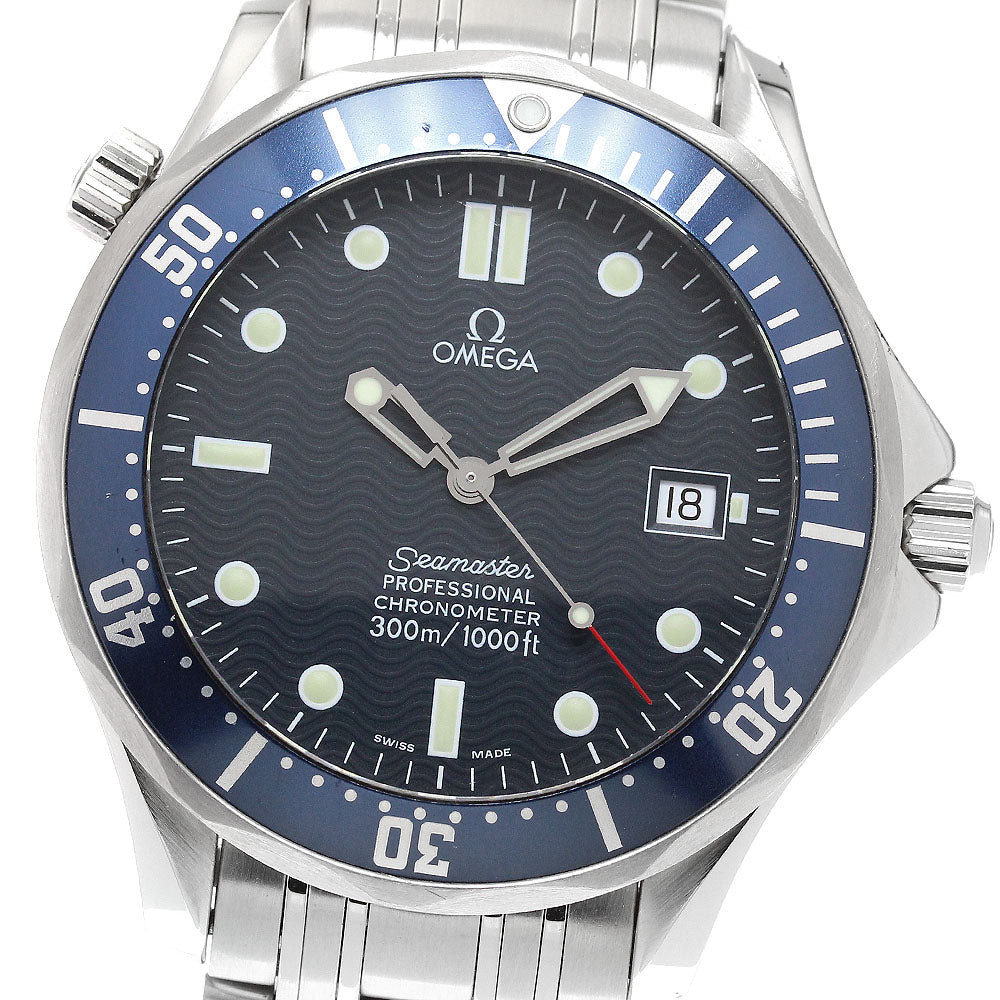 OMEGA Seamaster300 2531.80 Date Navy Dial Automatic Men's Watch_914695