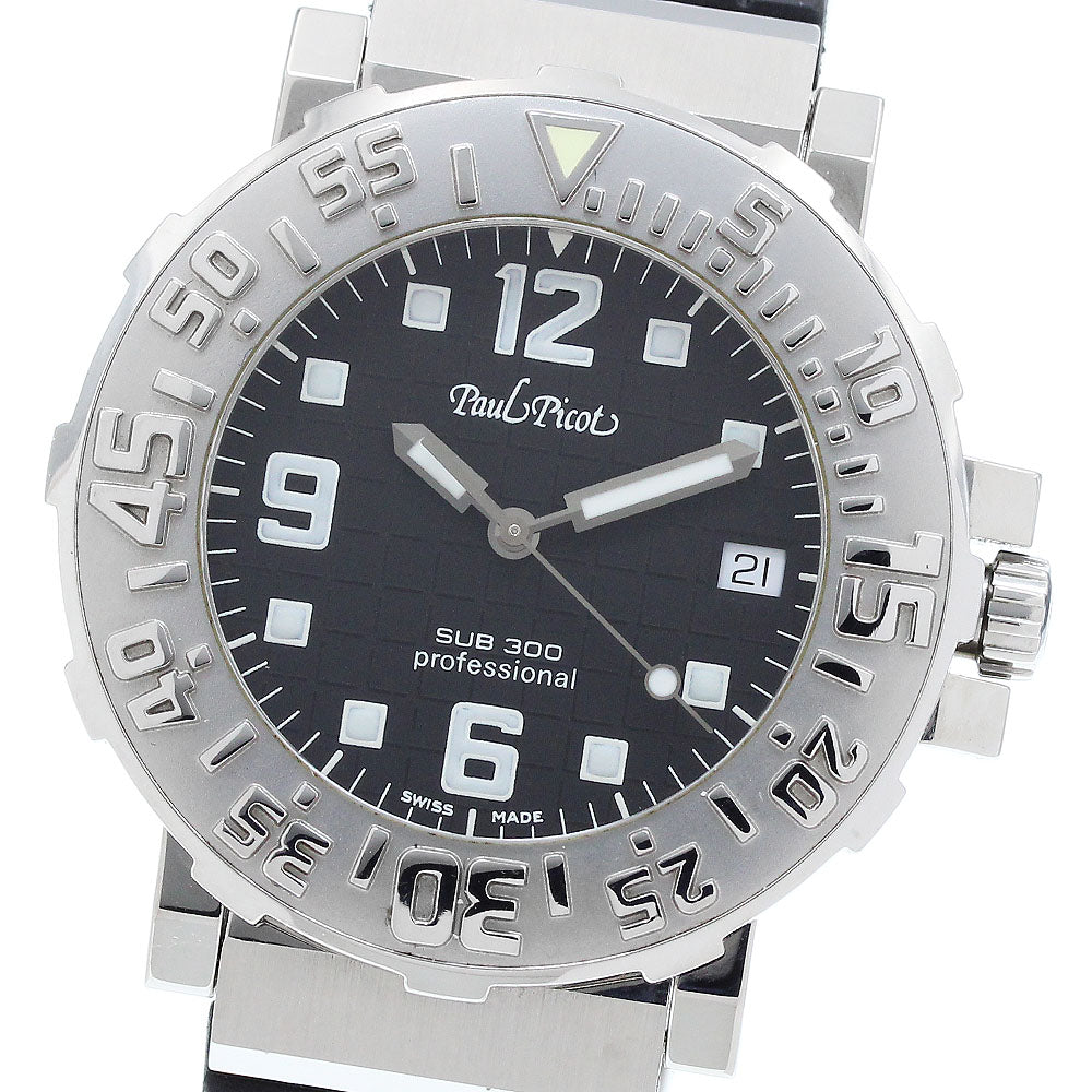 PaulPicot Le plongeur C Type 4020 Date black Dial Automatic Men's Watch_914697