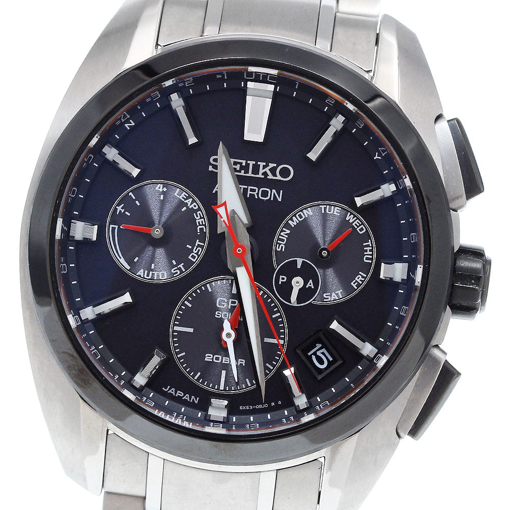 SEIKO Astron SBXC103/5X53-0AV0 GPS black Dial Solar Powered Radio Men's_914703