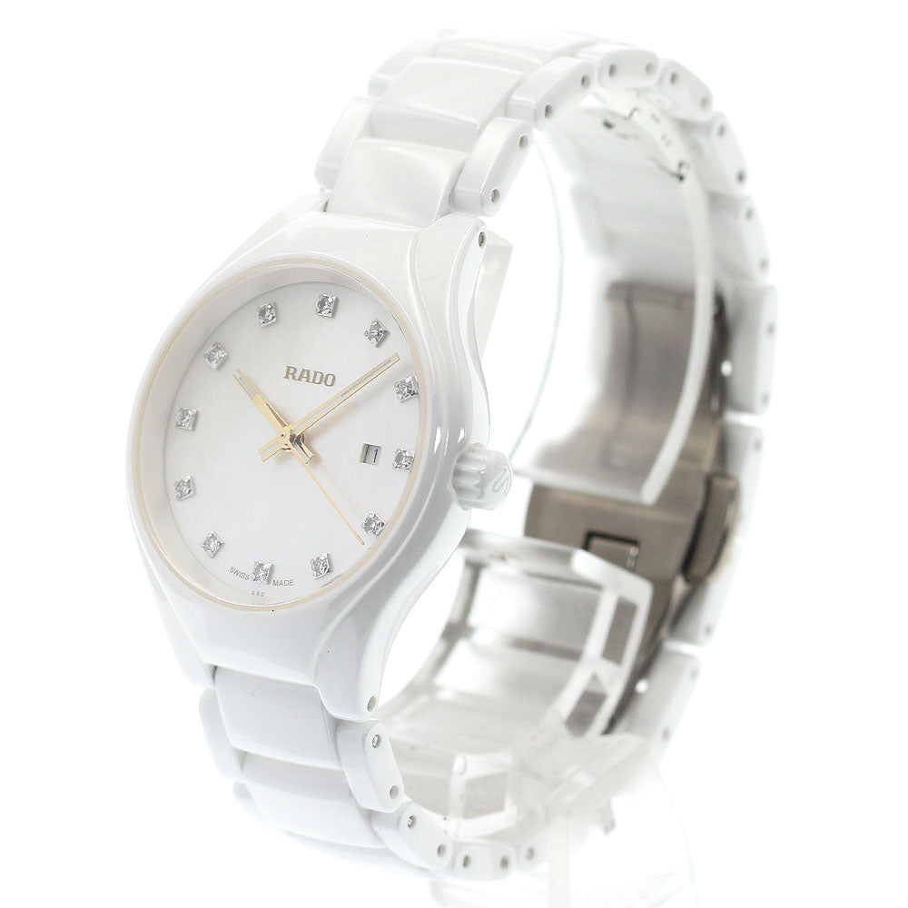 RADO True R27061902/111.0061.3 12P diamond date White shell Dial Quartz Ladies Watch_914704