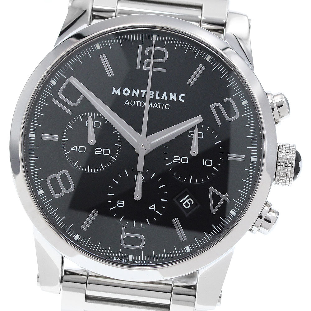 MONTBLANC Time walker 7069 Chronograph Date black Dial Automatic Men's_914707