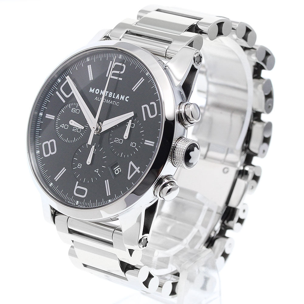 MONTBLANC Time walker 7069 Chronograph Date black Dial Automatic Men's_914707