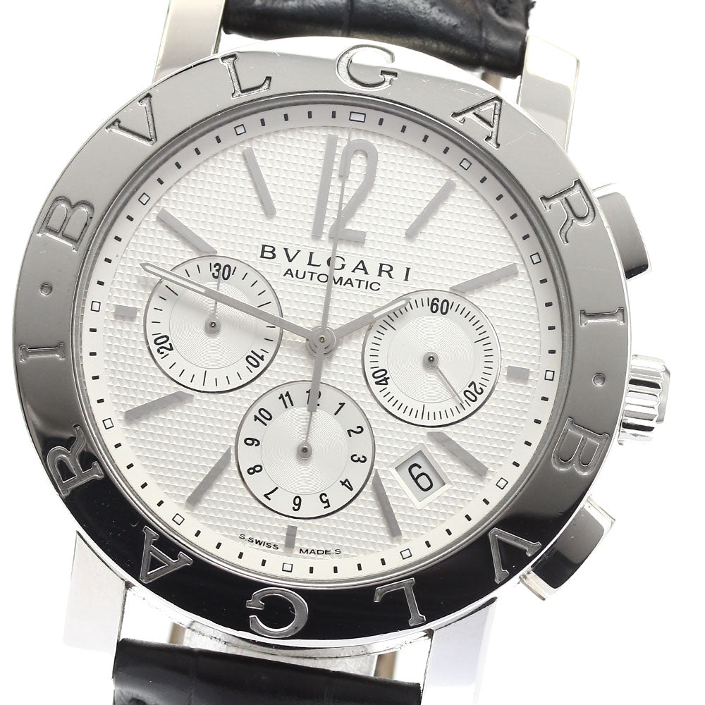 BVLGARI BVLGARIBVLGARI BB42SLCH Date Chronograph Silver Dial Automatic Men's Watch_914708