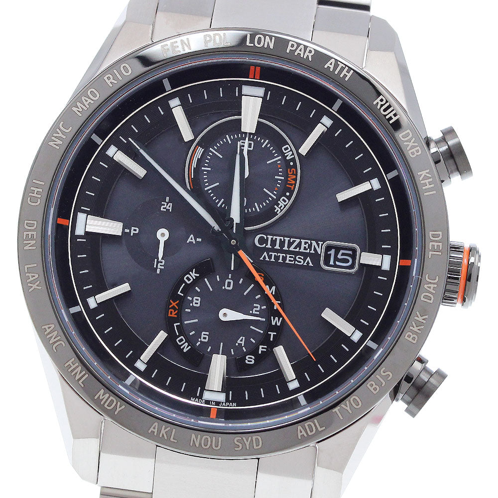 CITIZEN Atessa Actline AT8189-61E/H800-71CN206 Solar Powered Radio Men's_914725