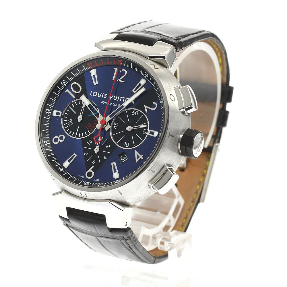 LOUIS VUITTON Tambour Q102V Chronograph blue Dial Automatic Men's Watch_914727