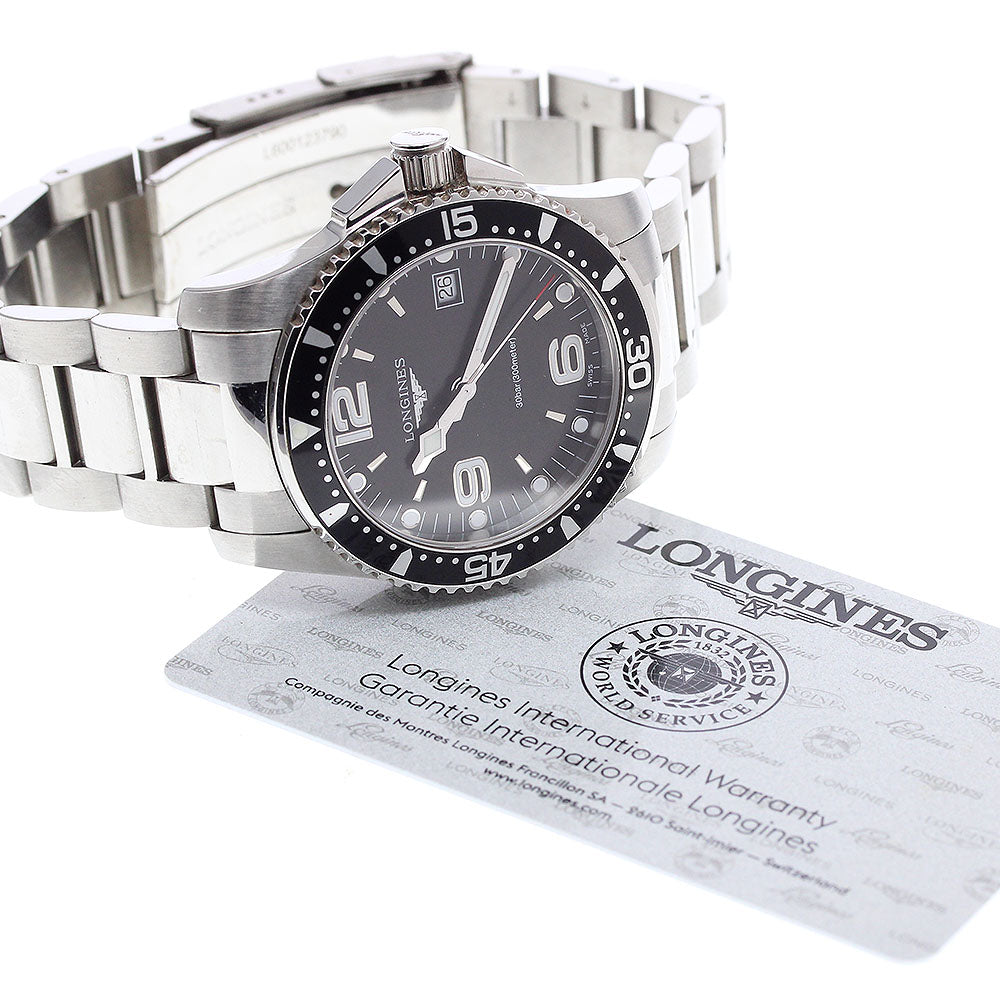 LONGINES Hydro Conquest L3.740.4 Date Black Dial Quartz Men's Watch_914729