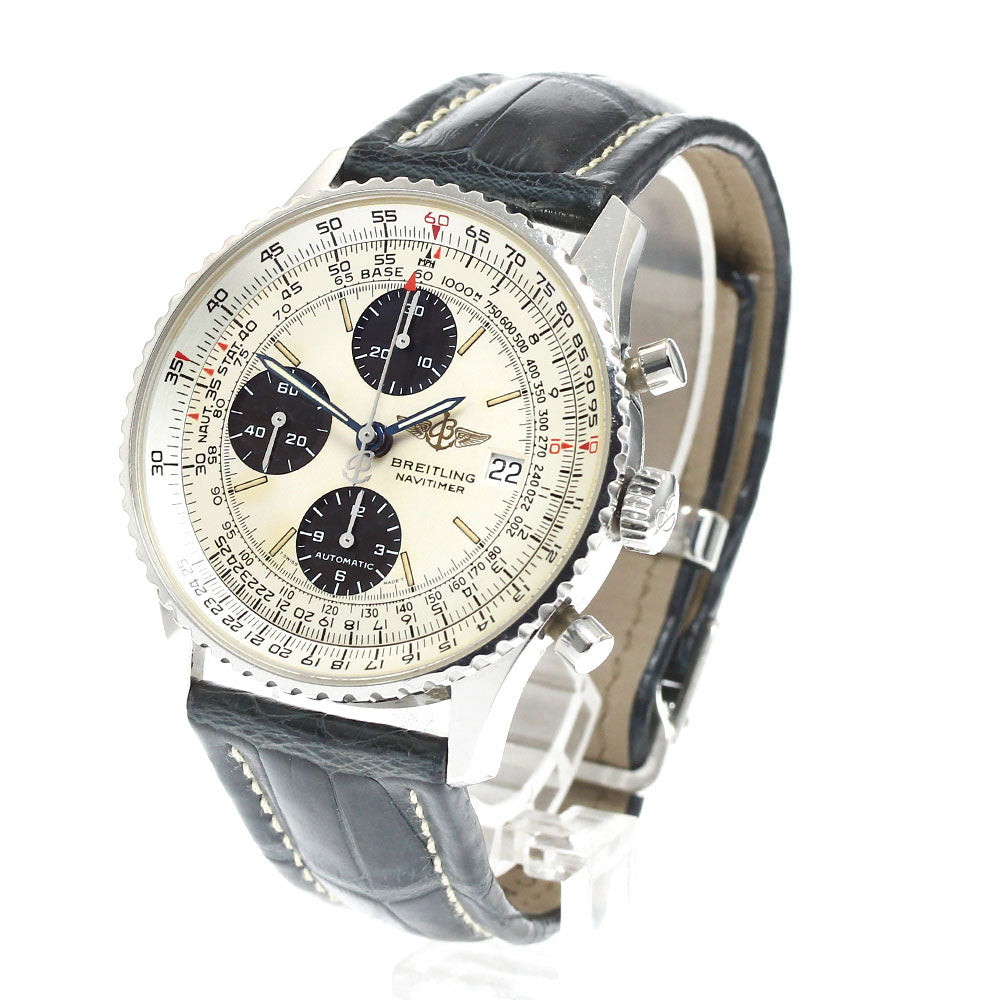 BREITLING Old Navitimer A13022 Chronograph Date Silver / Black Dial Automatic Men's Watch_914737