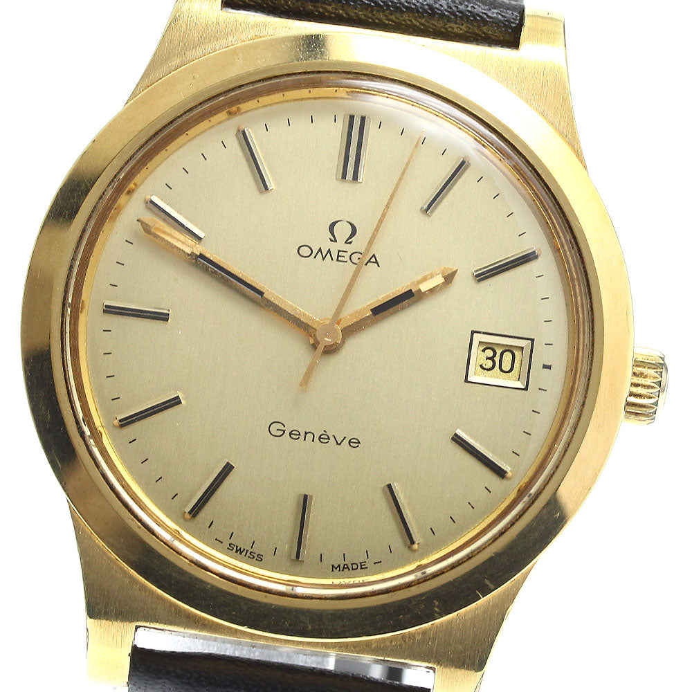 OMEGA Geneve 136.0102 Date Cal.1030 gold Dial Hand Winding Men's Watch_914770