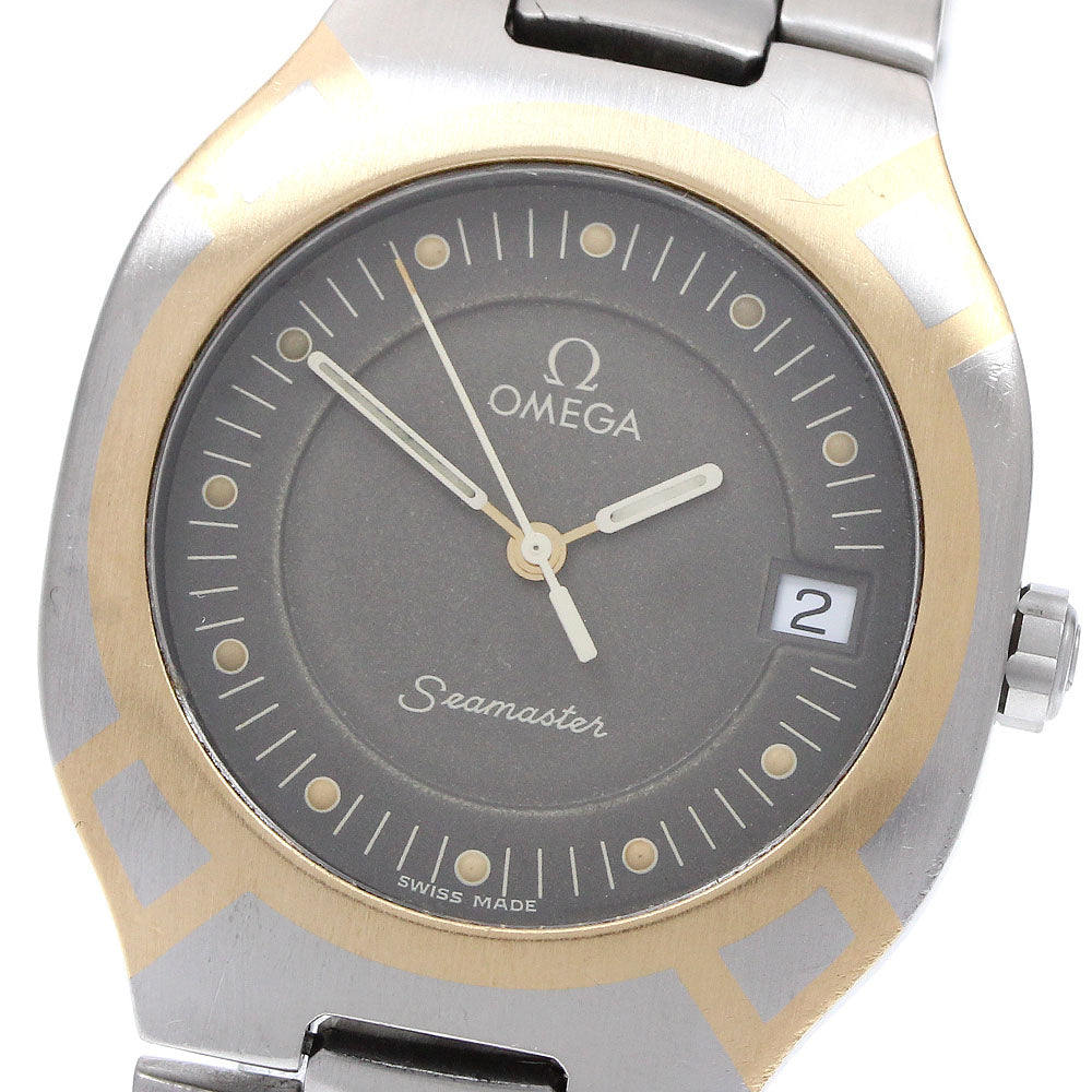 OMEGA Seamaster Polaris Date gray Dial Quartz Men's Watch_914827