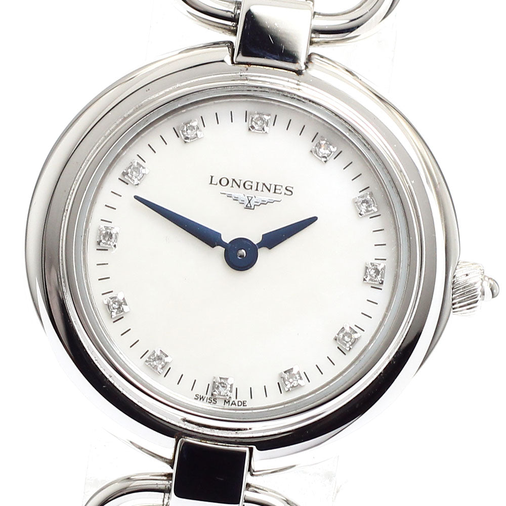 LONGINES Equestrian Collection L6.129.4 Date 12P diamond White shell Dial Quartz Ladies Watch_914829