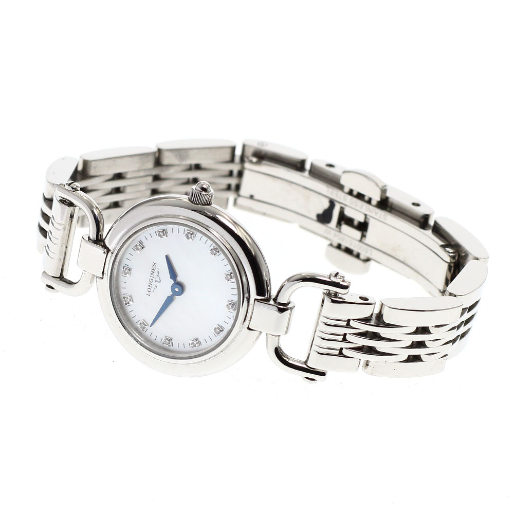 LONGINES Equestrian Collection L6.129.4 Date 12P diamond White shell Dial Quartz Ladies Watch_914829