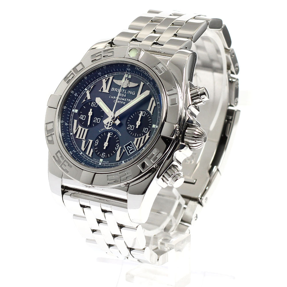 BREITLING Chronomat44 Japan limited edition of 400 AB0111 Date Chronograph Black shell Dial Automatic Men's Watch_914832