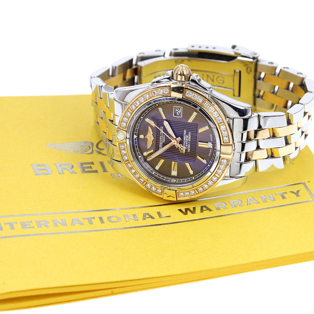 BREITLING Galactic 32 C71356 Diamond bezel PG2 tone Quartz Ladies Watch_914839