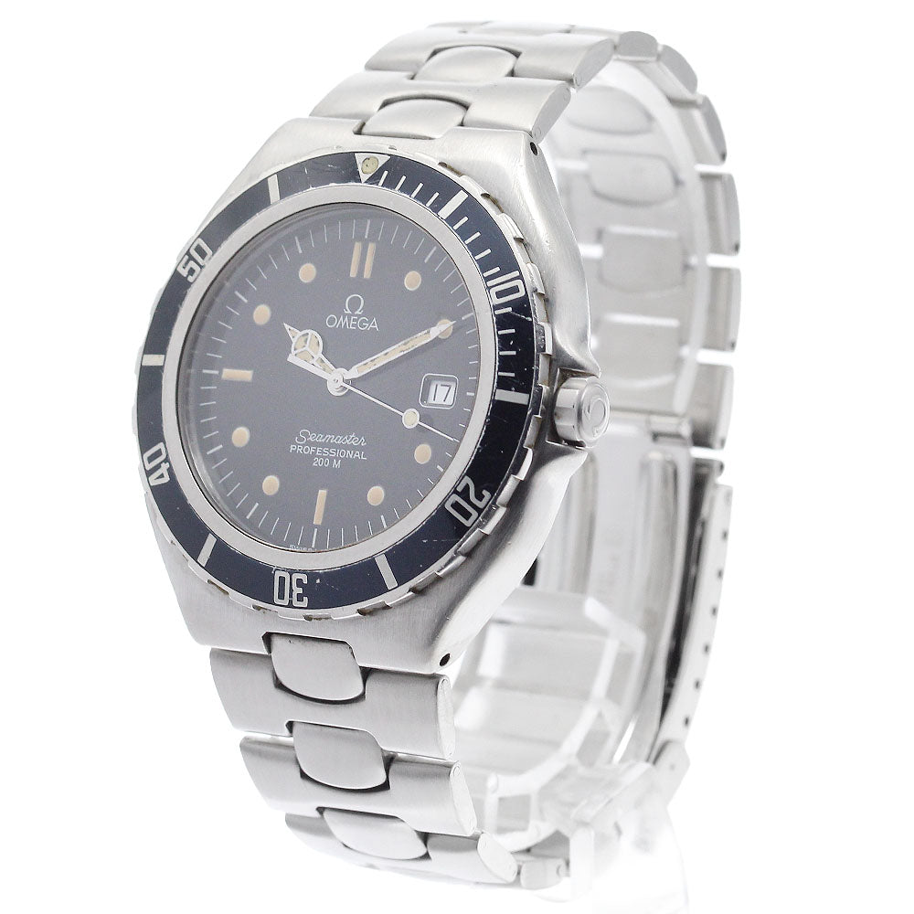 OMEGA Seamaster200m Large size black Dial Quartz Men's Watch_914846