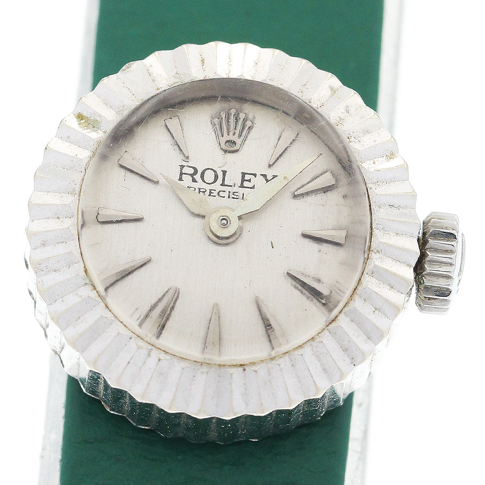 ROLEX Precision 2192 K18WG Cal.1401 Silver Dial Hand Winding Ladies Watch_914858