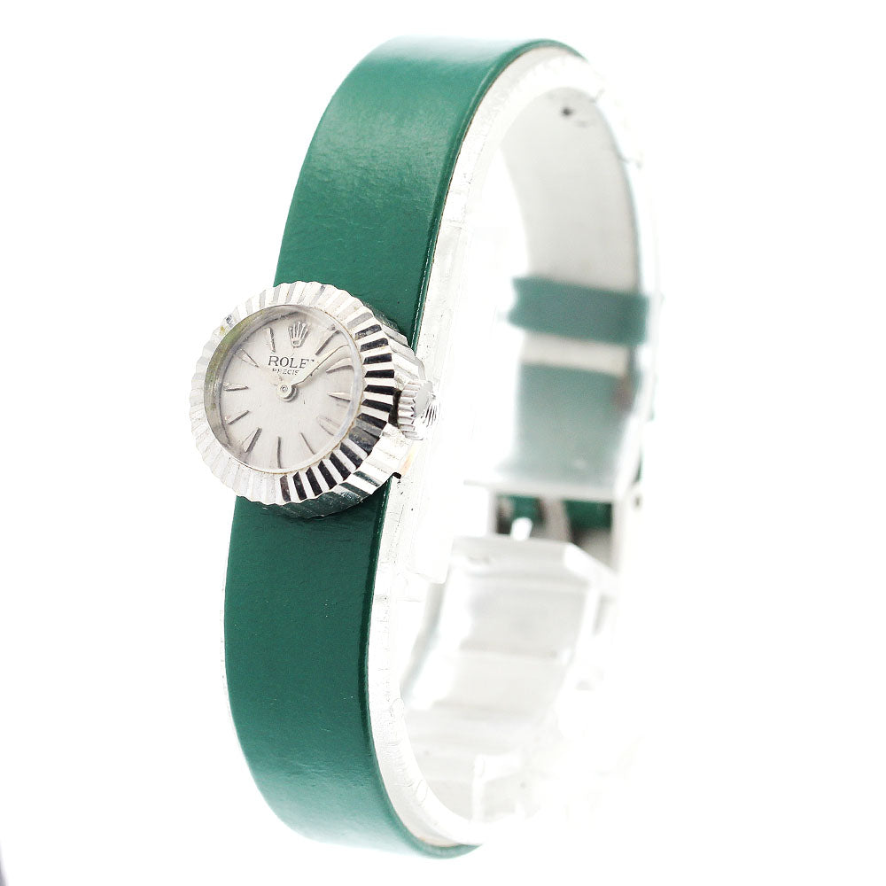 ROLEX Precision 2192 K18WG Cal.1401 Silver Dial Hand Winding Ladies Watch_914858