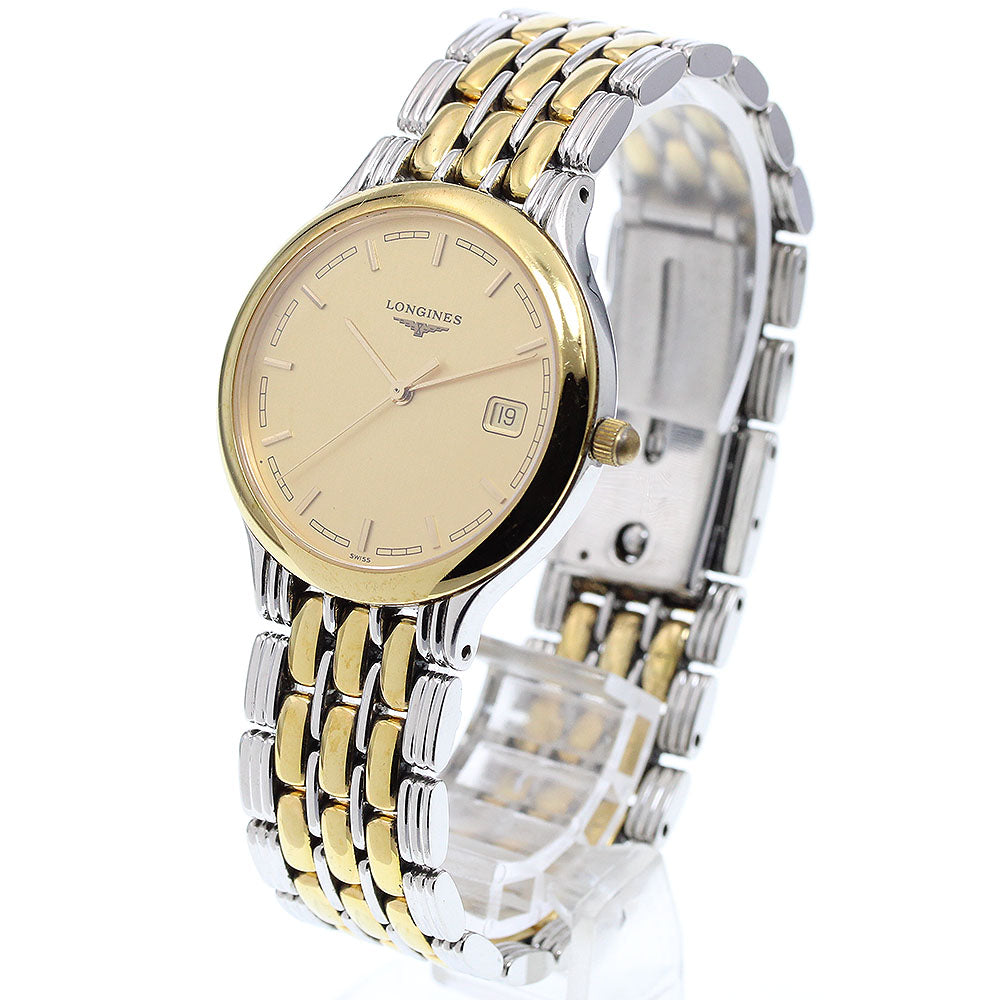 LONGINES Grand classic L5.649.3 Date gold Dial Quartz Men's Watch_914874